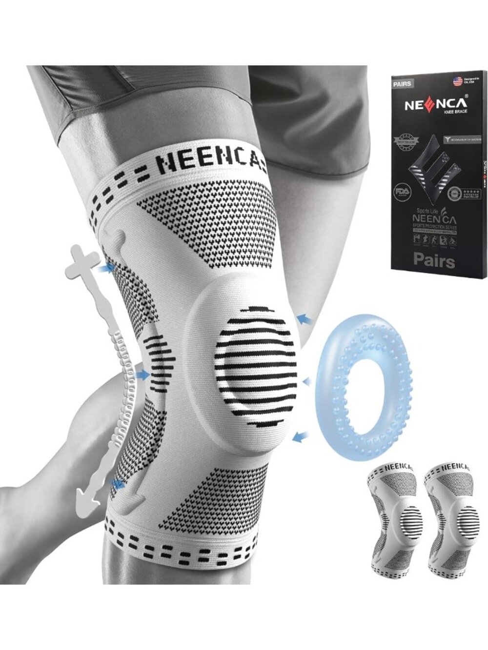 Professional Knee Brace for Men & Women - Medical Support for Pain Relief